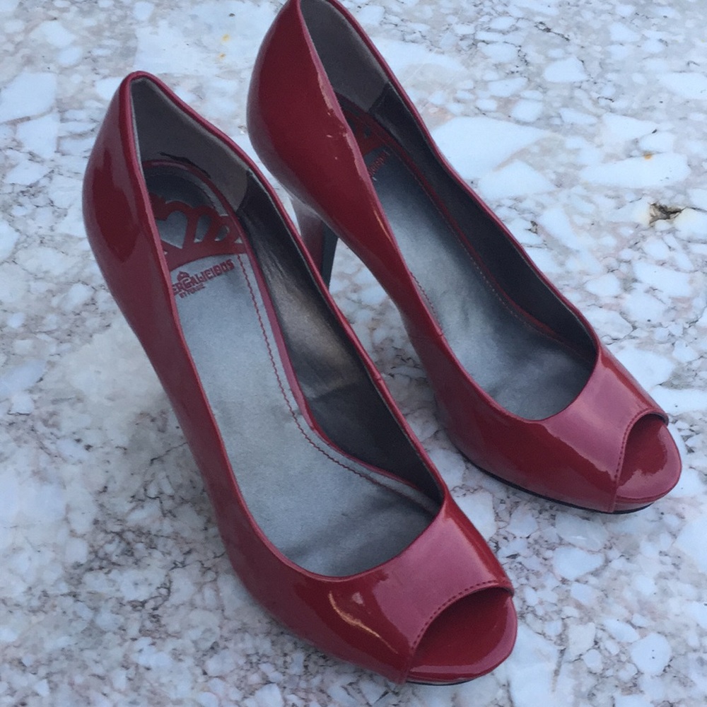 Pleather heels